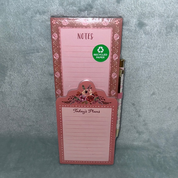 Clementine Pink Floral Notepad Set - Picture 1 of 10